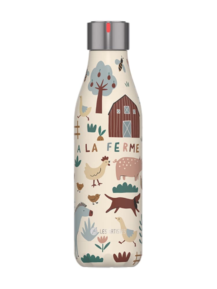 Les Artistes Paris Bottle'Up Bouteille Isotherme - 500 ml - Modèle : Ferme