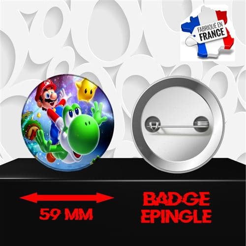 Badge à épingle 59 mm Super Mario 0017